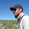 Anthropologist Christopher Roos in the field